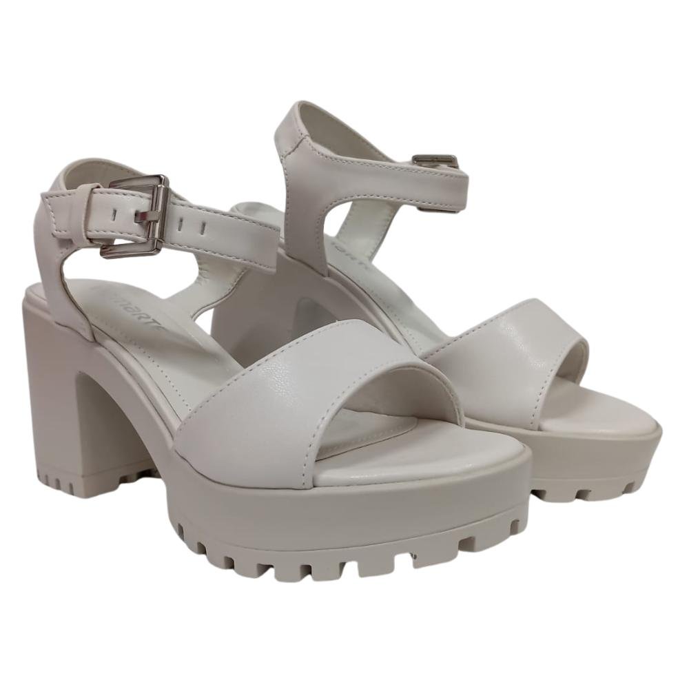 SANDÁLIA VIA MARTE FIVELA REF: 23-17407 FEMININO Bege 3