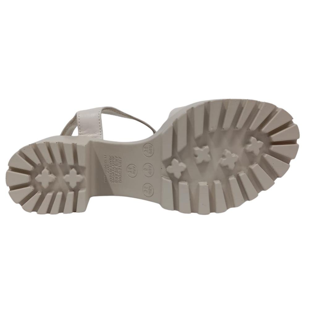 SANDÁLIA VIA MARTE FIVELA REF: 23-17407 FEMININO Bege 5