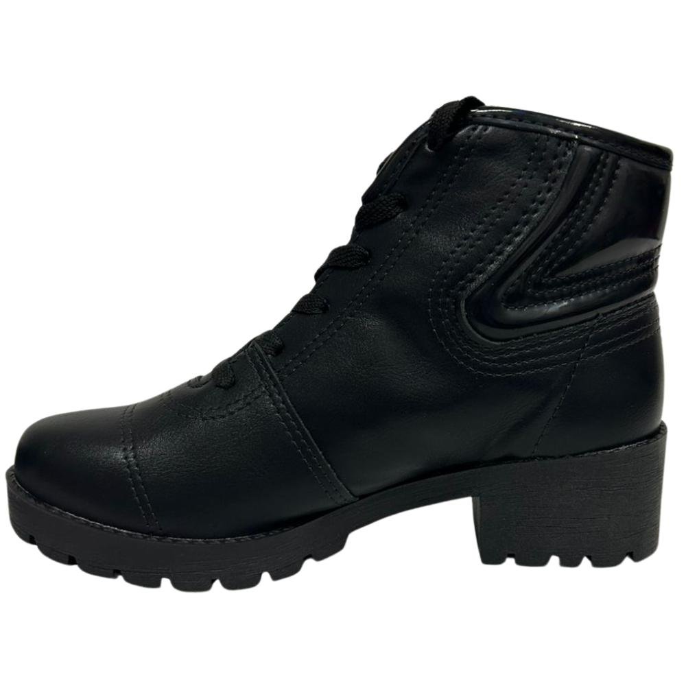 BOTA PINK CATS SALTO BAIXO REF:V3432 MENINA Preto 2