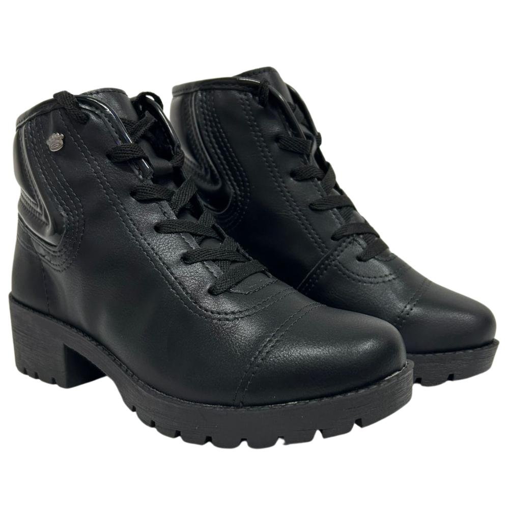 BOTA PINK CATS SALTO BAIXO REF:V3432 MENINA Preto 3