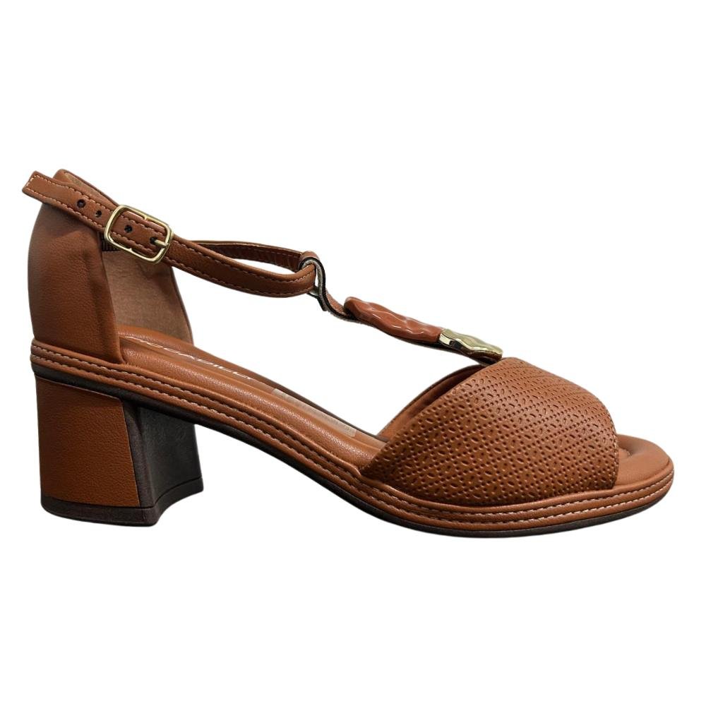 SANDÁLIA PICCADILLY SALTO FIVELA REF:566078 FEMININO