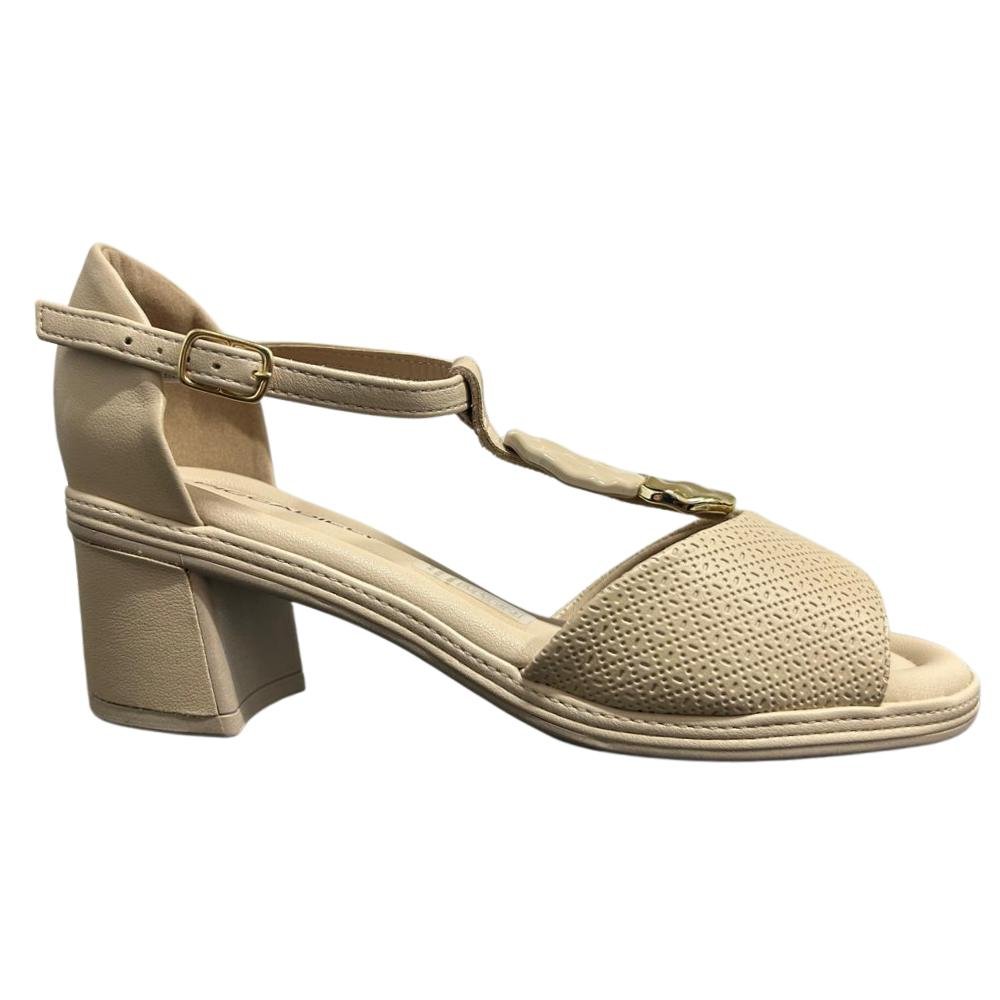 SANDÁLIA PICCADILLY SALTO FIVELA REF:566078 FEMININO
