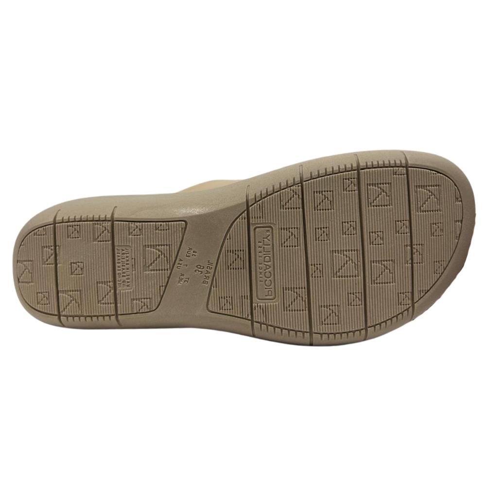 TAMANCO PICCADILLY SALTO BAIXO REF: 239023 FEMININO Bege 5