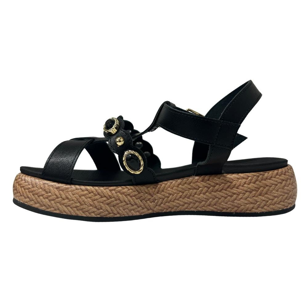 SANDÁLIA PICCADILLY FIIVELA REF: 459019 FEMINIO Preto 2