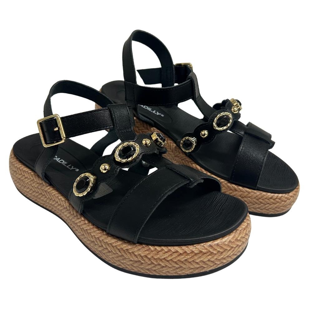 SANDÁLIA PICCADILLY FIIVELA REF: 459019 FEMINIO Preto 3
