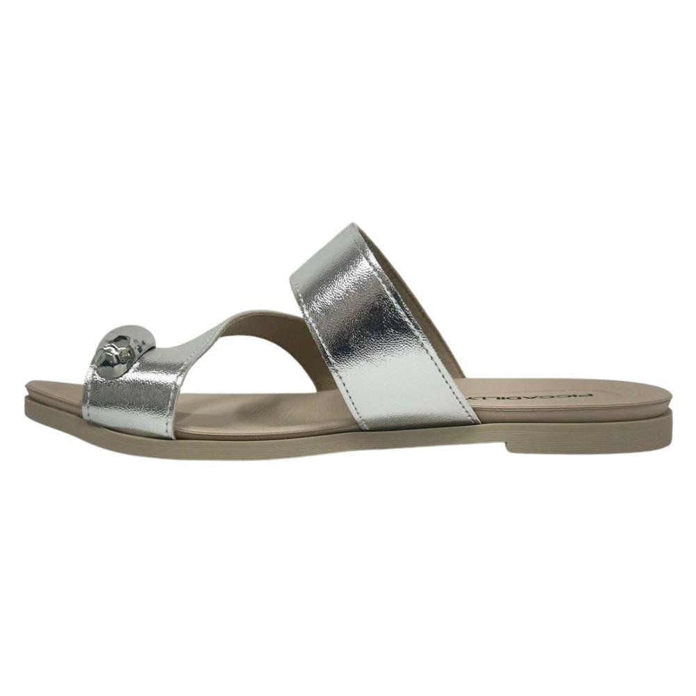 TAMANCO PICCADILLY SALTO BAIXO REF: 418090 FEMININO Prata 2