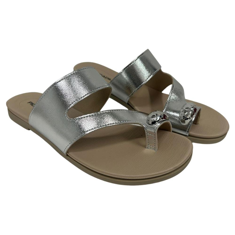 TAMANCO PICCADILLY SALTO BAIXO REF: 418090 FEMININO Prata 3