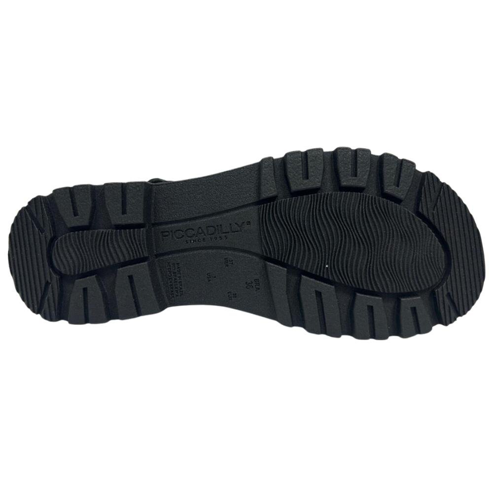 SANDÁLIA PICCADILLY PLATAFORMA REF:249003 FEMININO Preto 5