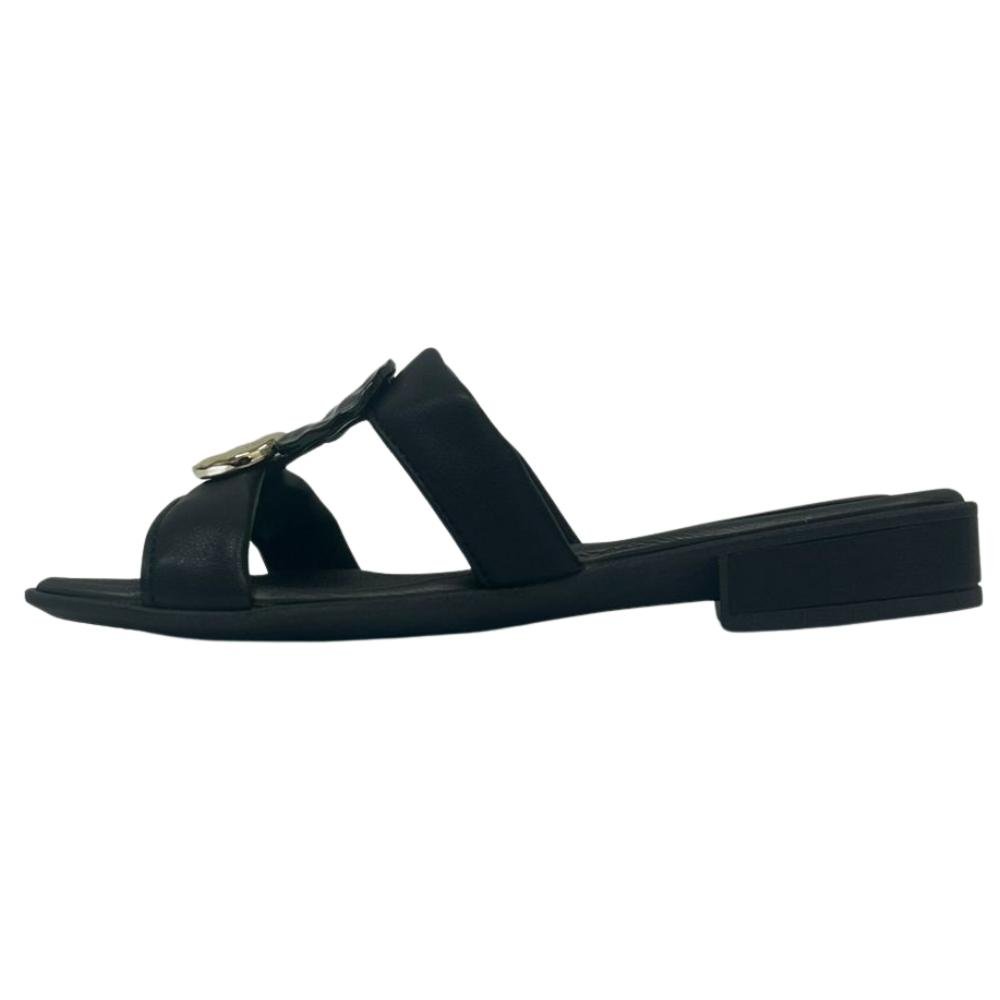 TAMANCO PICCADILLY SALTO BAIXO REF: 590067 FEMININO Preto 2