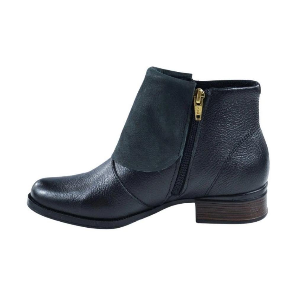 BOTA PEGADA CANO BAIXO REF:282007 FEMININO Preto 2
