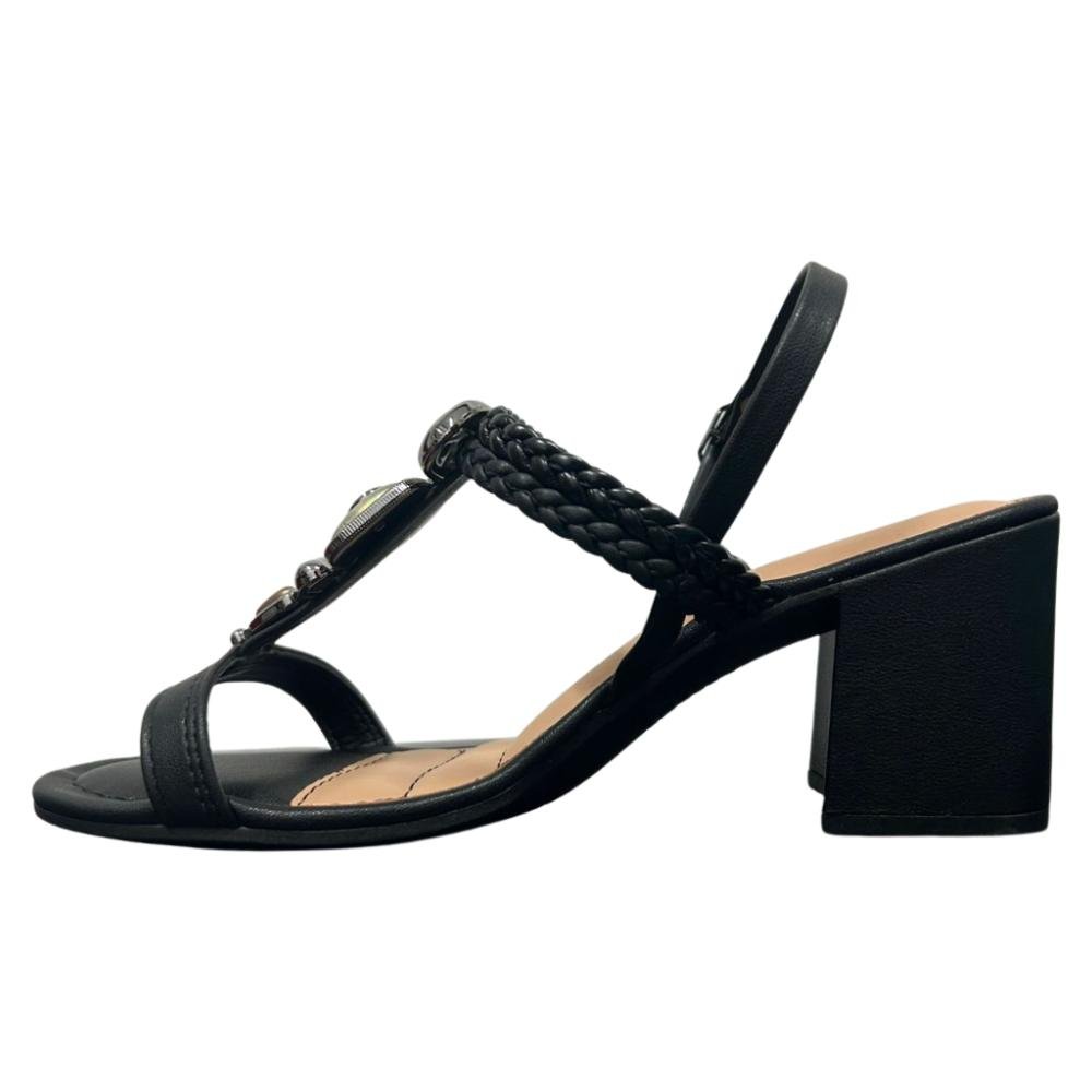 SANDÁLIA DAKOTA RIVES SALTO BLOCO REF: Y9981 FEMININO Preto 2