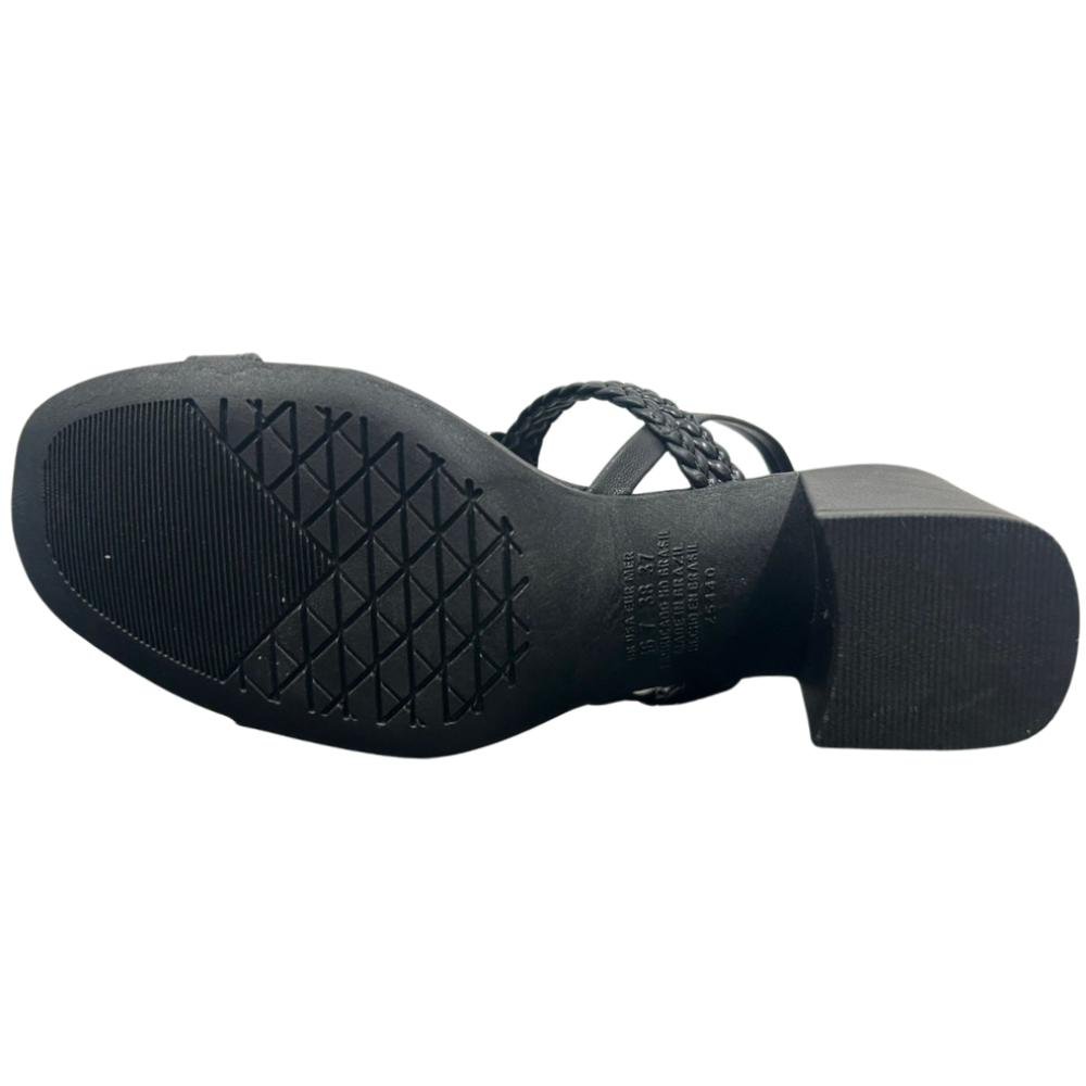 SANDÁLIA DAKOTA RIVES SALTO BLOCO REF: Y9981 FEMININO Preto 5