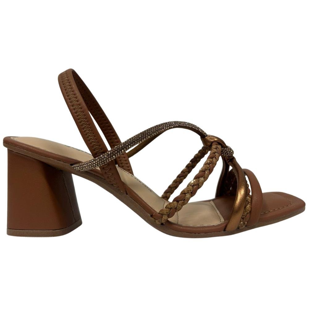 SANDÁLIA DAKOTA SALTO STRASS RIVES REF: Y9761 FEMININO