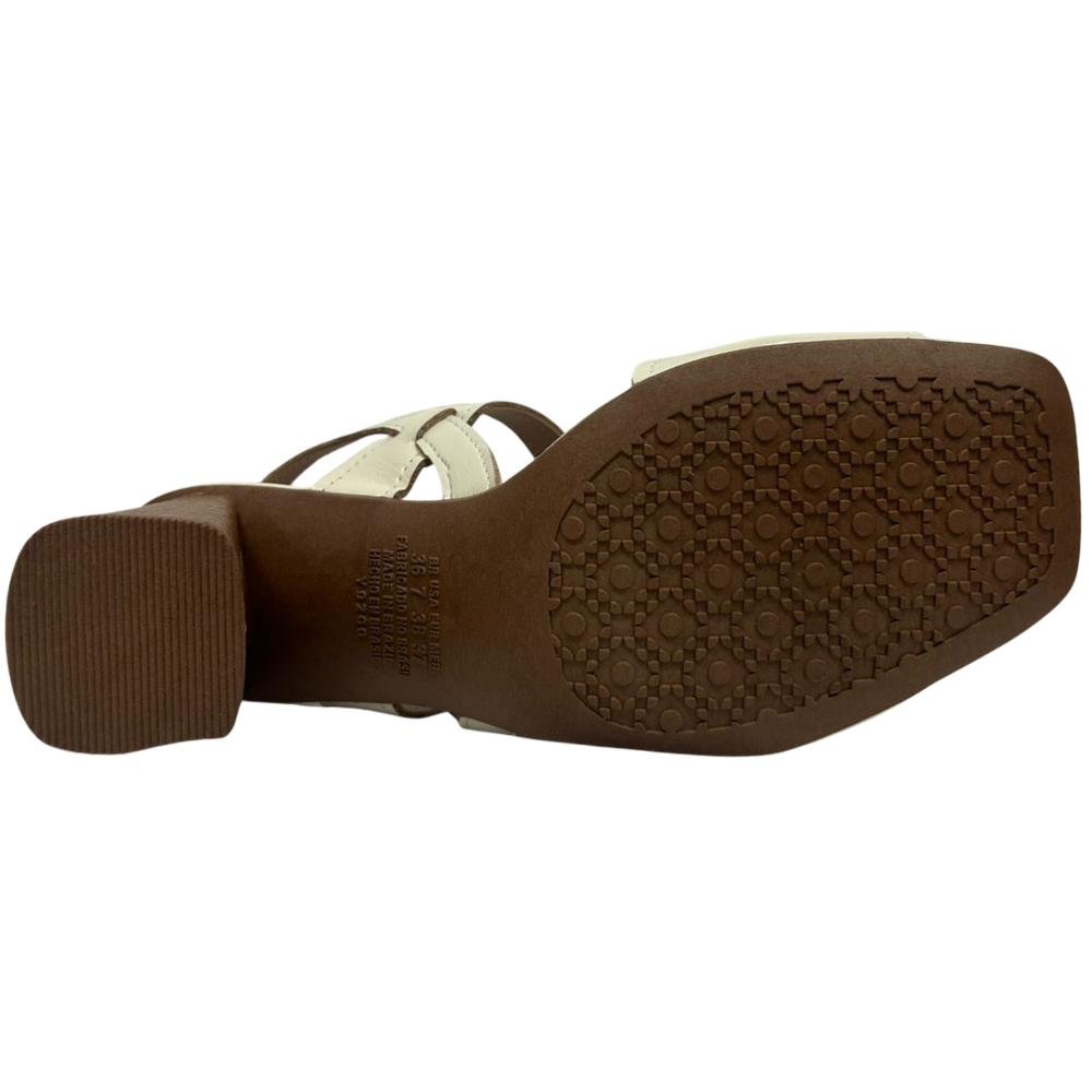 SANDÁLIA DAKOTA SALTO FIVELA VIERE REF: Y9762 FEMININO Branco 5
