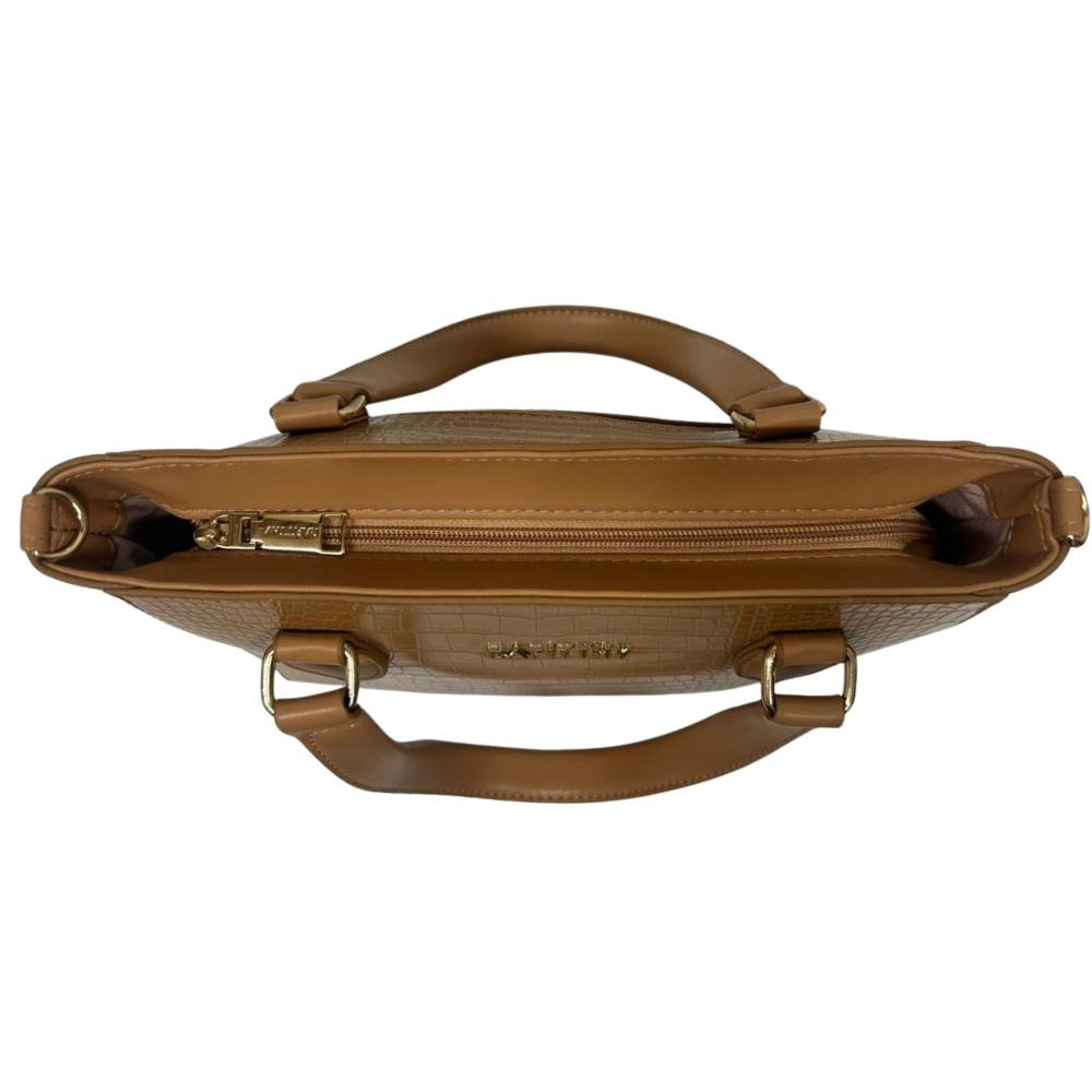 BOLSA RAFITTHY ALÇAS ZÌPER REF:28.25182A FEMININO Marrom 5