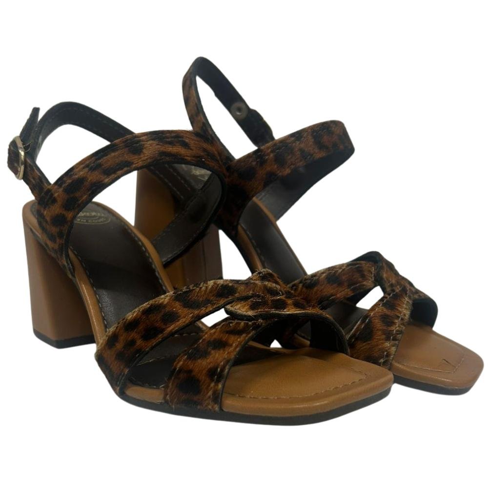 SANDÁLIA DAKOTA CLOVER CASUAL REF:Y9992 FEMININO Animal Print 3