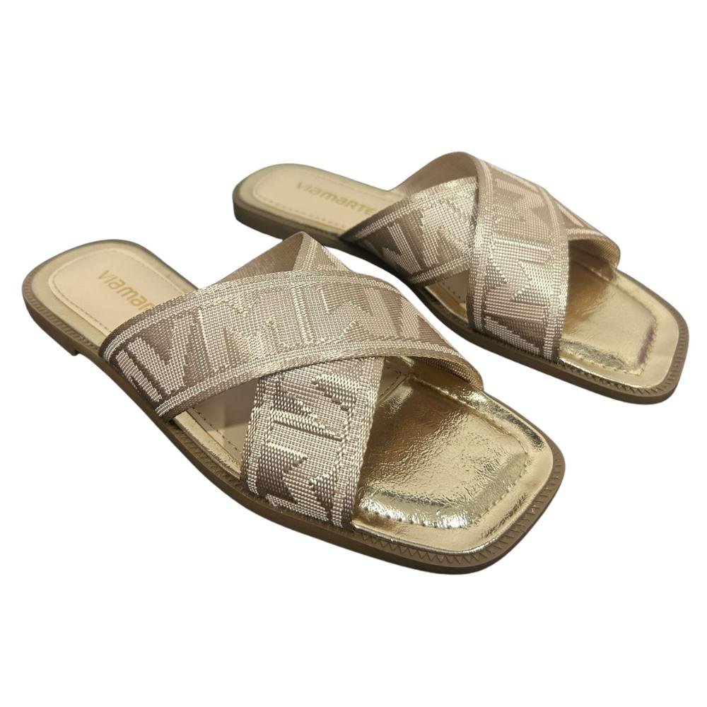 TAMANCO VIA MARTE TIRAS REF: 292-003 FEMININO Dourado 3