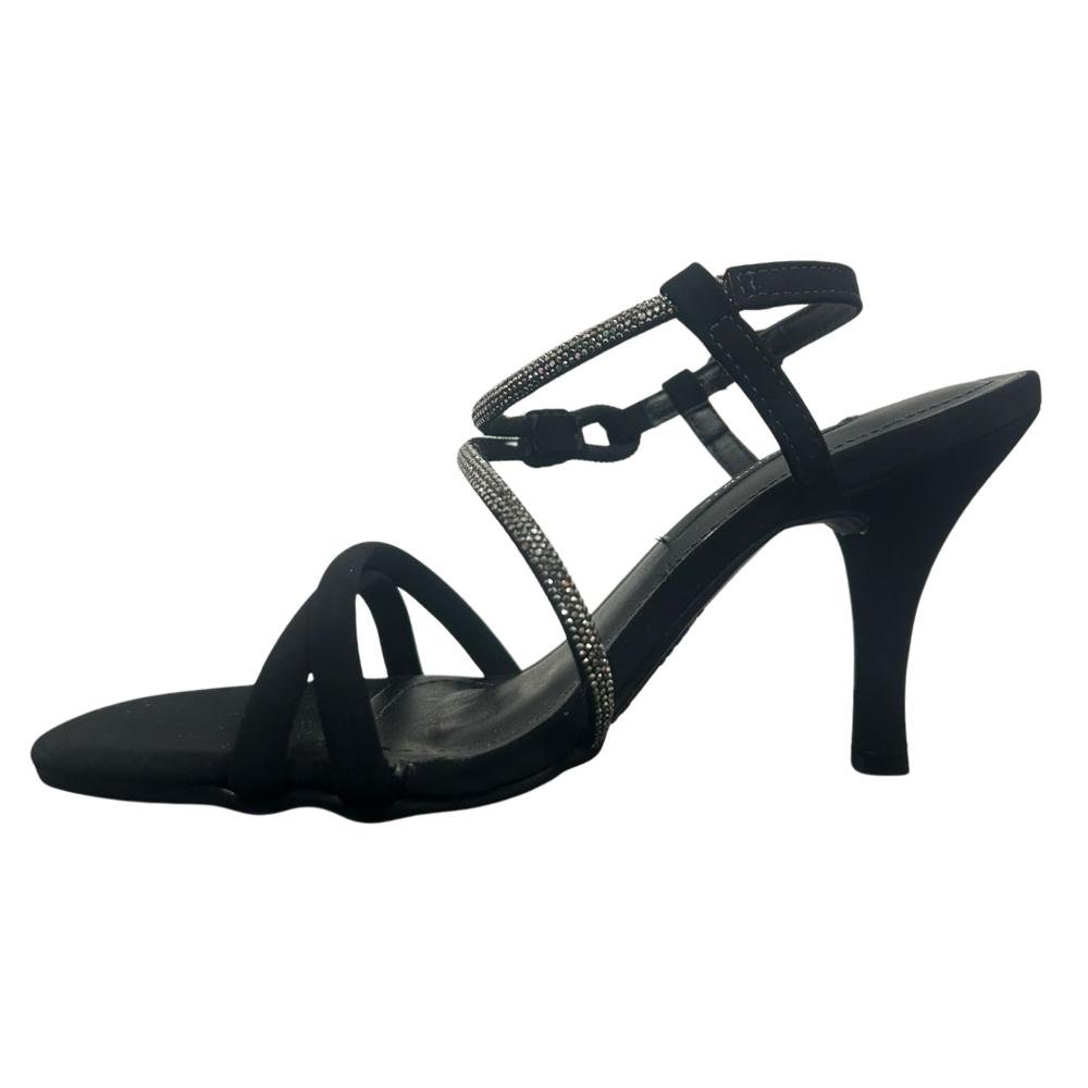 SANDÁLIA VIA MARTE SALTO FINO REF: 289-007 FEMININO Preto 2