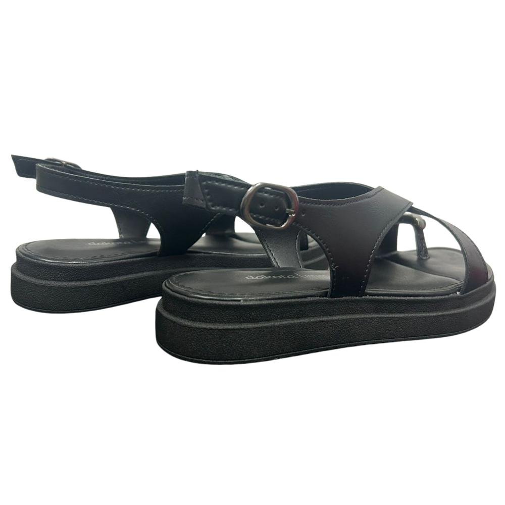 SANDÁLIA DAKOTA VIERI FIVELA REF: Y9283 FEMININO Preto 4