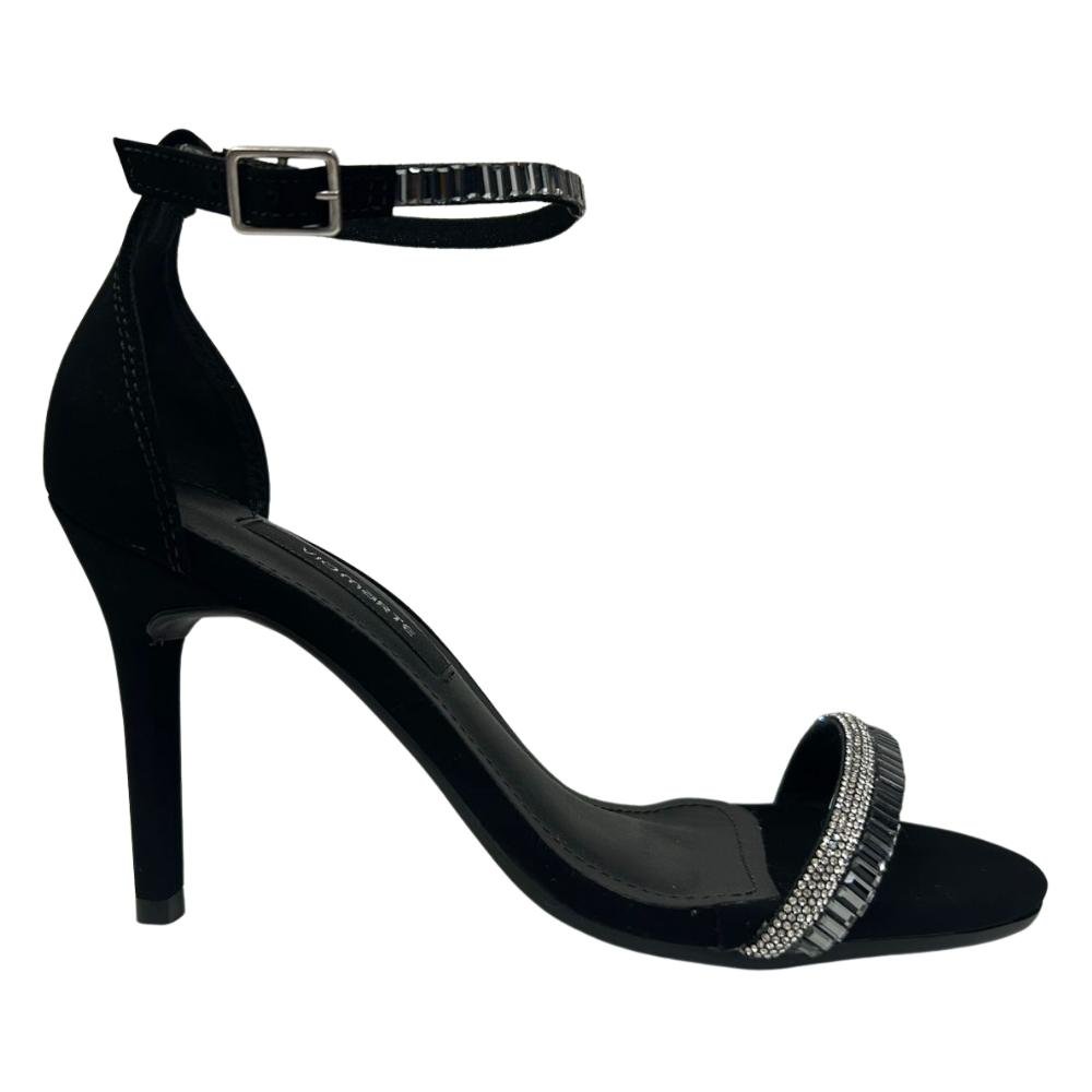 SANDÁLIA VIA MARTE SALTO STRASS REF:282-001 FEMININO