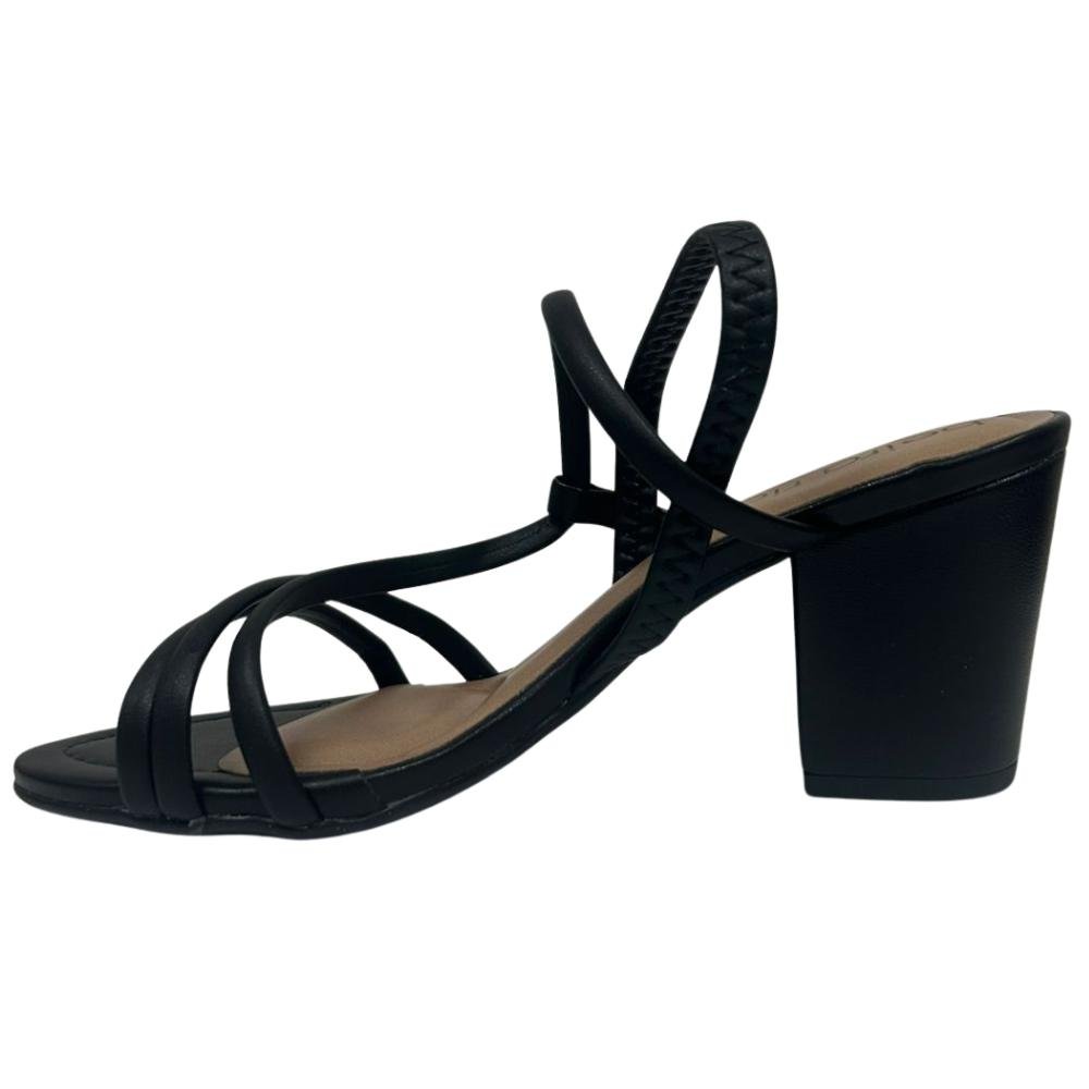 SANDÁLIA BEIRA RIO SALTO BLOCO REF:8280.686 FEMININO Preto 2
