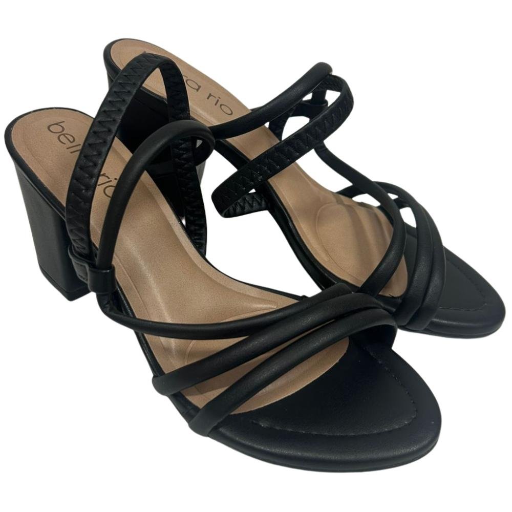 SANDÁLIA BEIRA RIO SALTO BLOCO REF:8280.686 FEMININO Preto 3