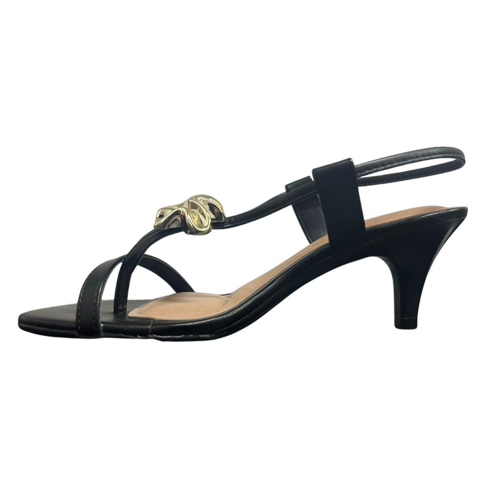 SANDÁLIA BEIRA RIO SALTO FINO REF: 8308.1443 FEMININO Preto 2