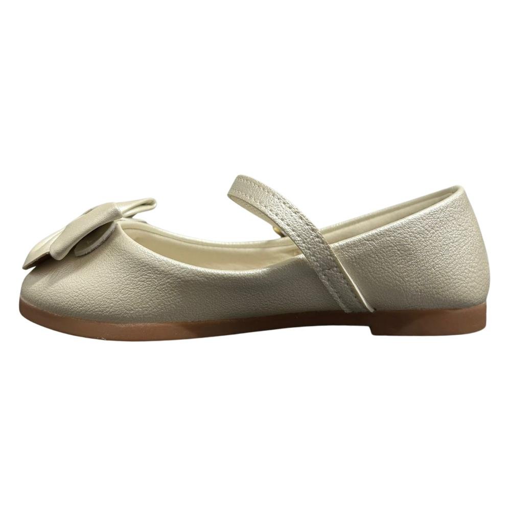 SAPATILHA KLIN PRINCESA LAÇO REF:151237 MENINA Bege 2