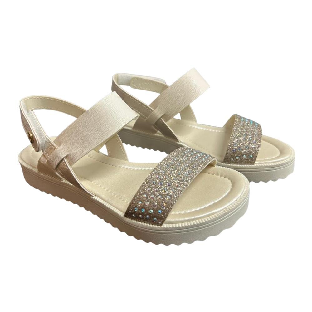 SANDÁLIA KLIN AUTO COLANTE REF:420058 MENINA Bege 3