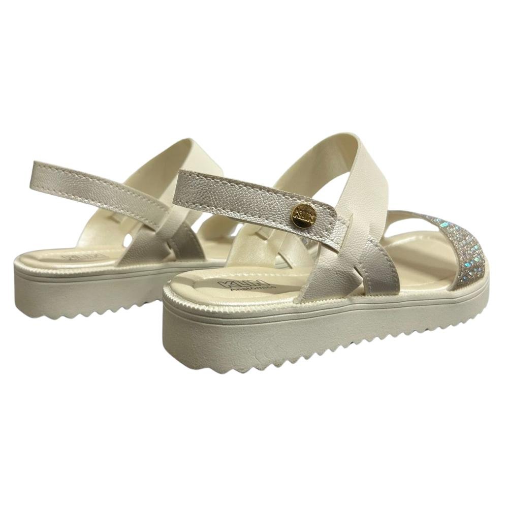 SANDÁLIA KLIN AUTO COLANTE REF:420058 MENINA Bege 4