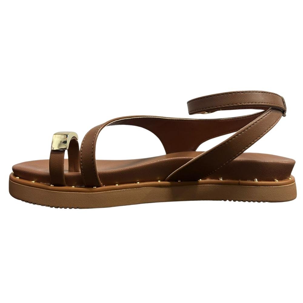 SANDÁLIA VIA MARTE FIVELA REF:169-016 FEMININO Marrom 2
