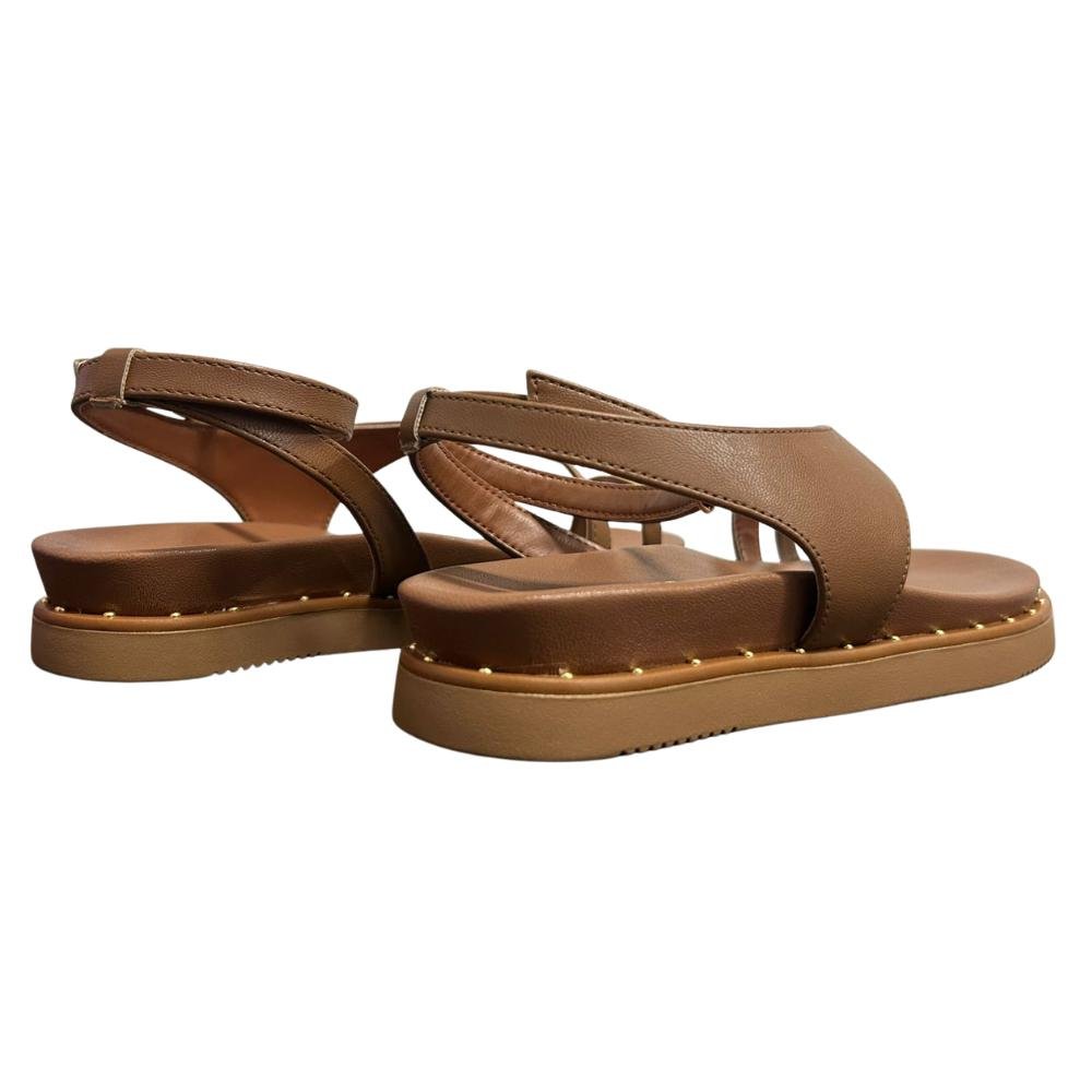 SANDÁLIA VIA MARTE FIVELA REF:169-016 FEMININO Marrom 4