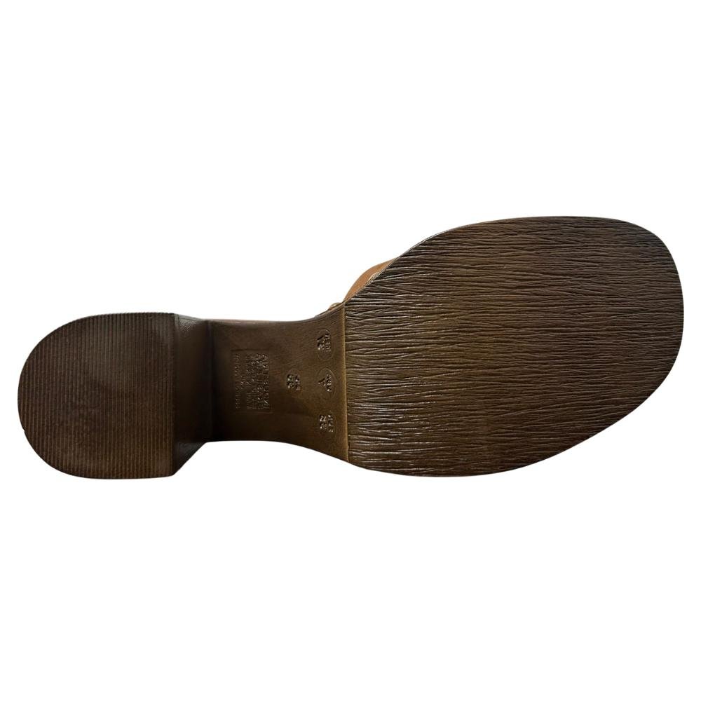 SANDÁLIA VIA MARTE SALTO ALTO REF:311-006 FEMININO Marrom 5