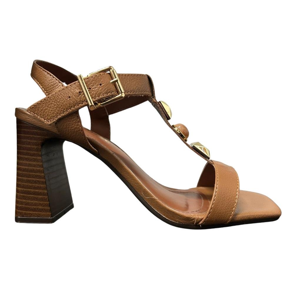 SANDÁLIA VIA MARTE PEDRARIA REF:174-016 FEMININO