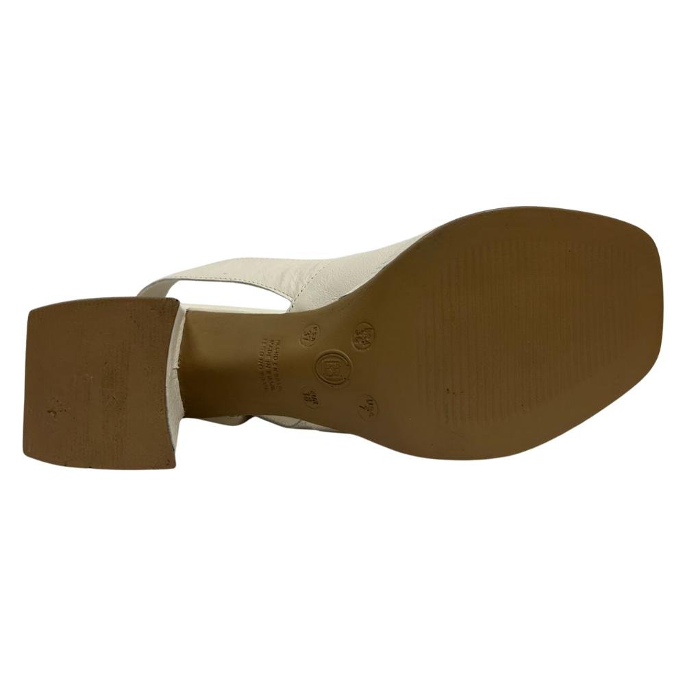 SANDÁLIA BOTTERO SALTO MÉDIO REF:356309 FEMININO Off White 5