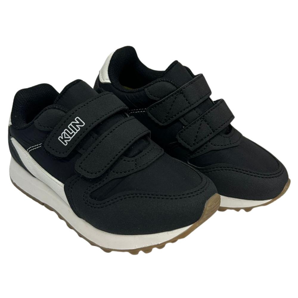 TÊNIS KLIN TIRAS AUTOCOLANTE REF:216133 MENINO Preto 3