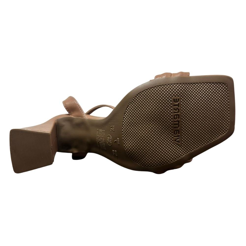 SANDÁLIA VIA MARTE FIVELA REF: 150-016 FEMININO Bege 5