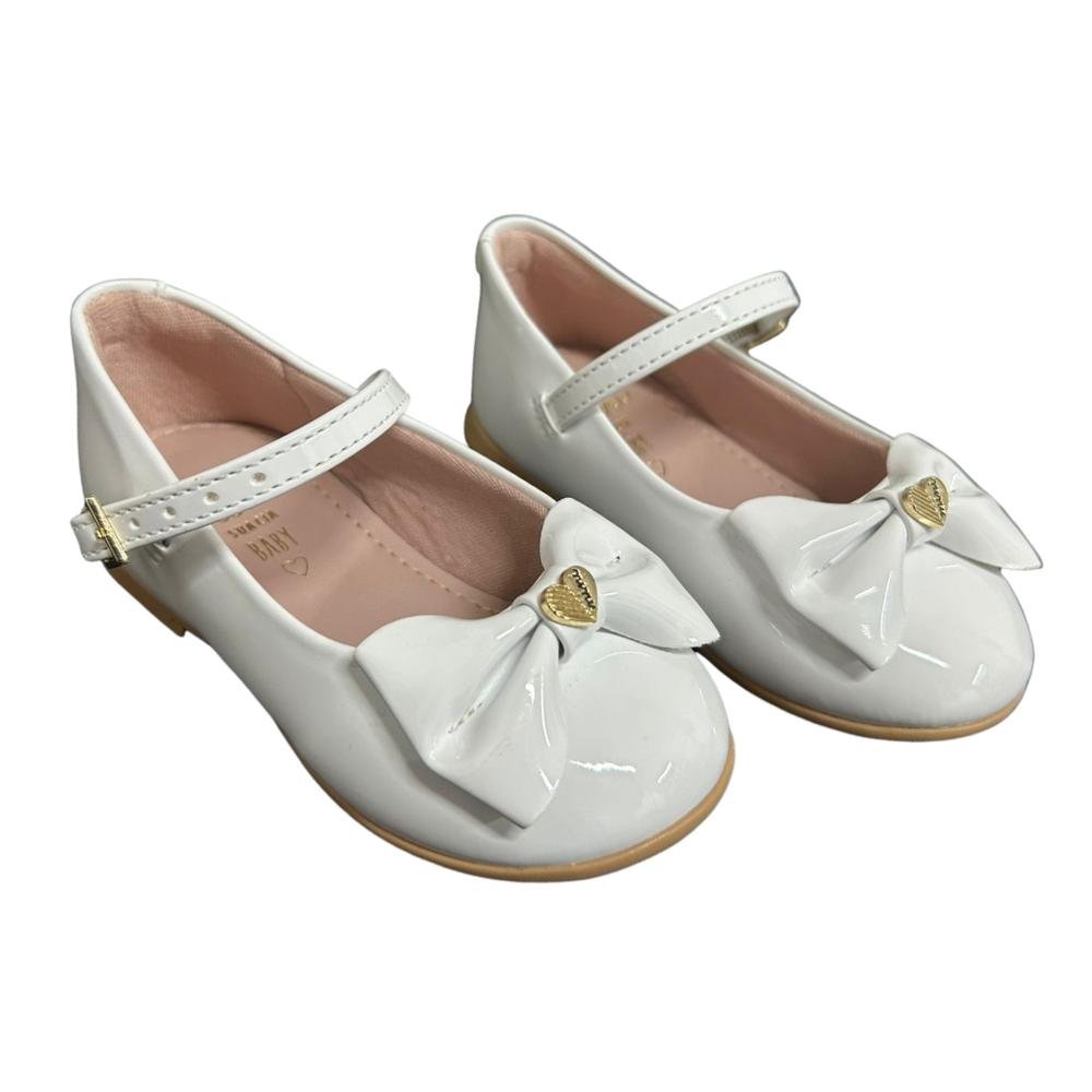 SAPATO MINI SUA CIA FIVELA REF:7036.00742 MENINA Branco 3