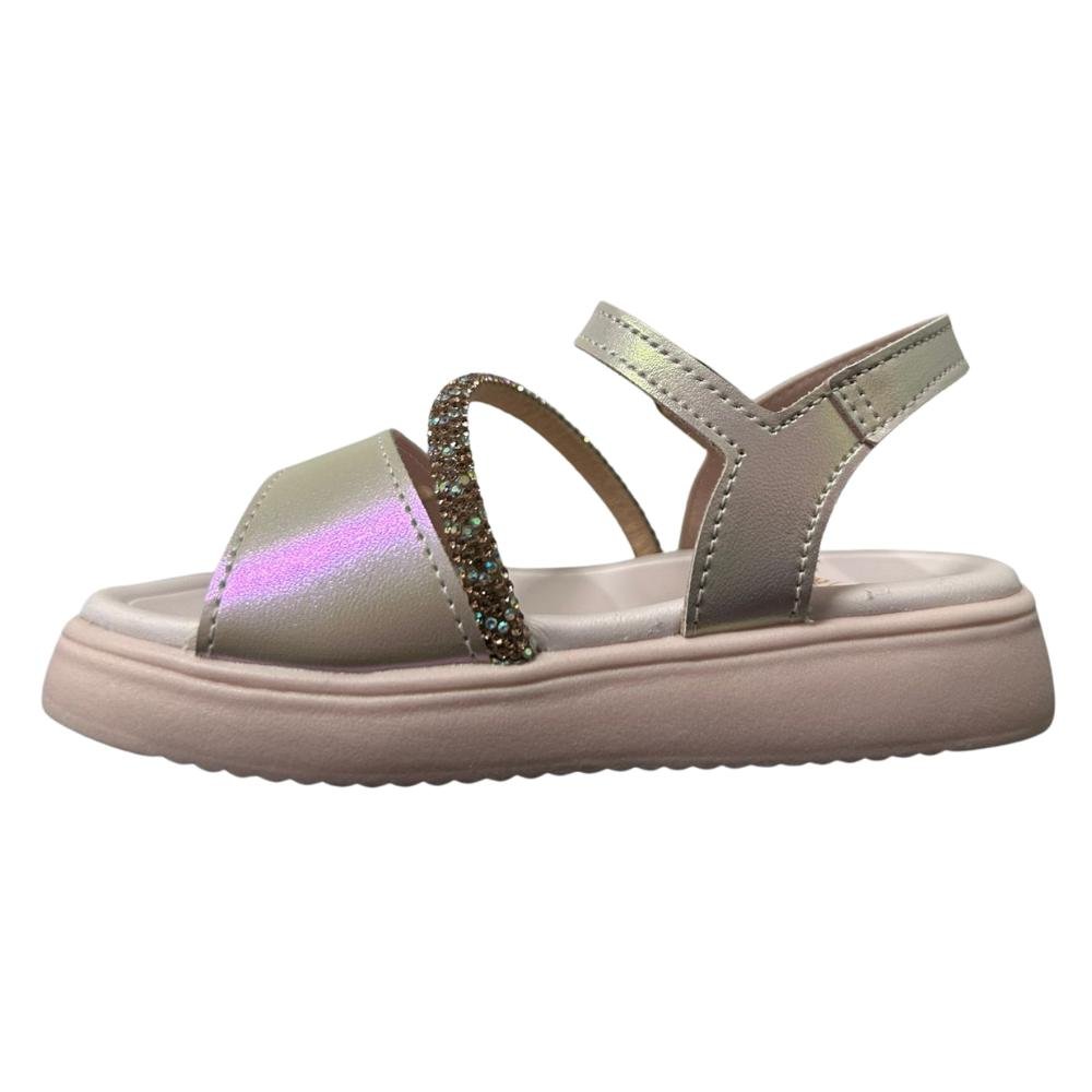 SANDÁLIA MINI SUA CIA STRASS REF:7051.00721 MENINA Bege 2