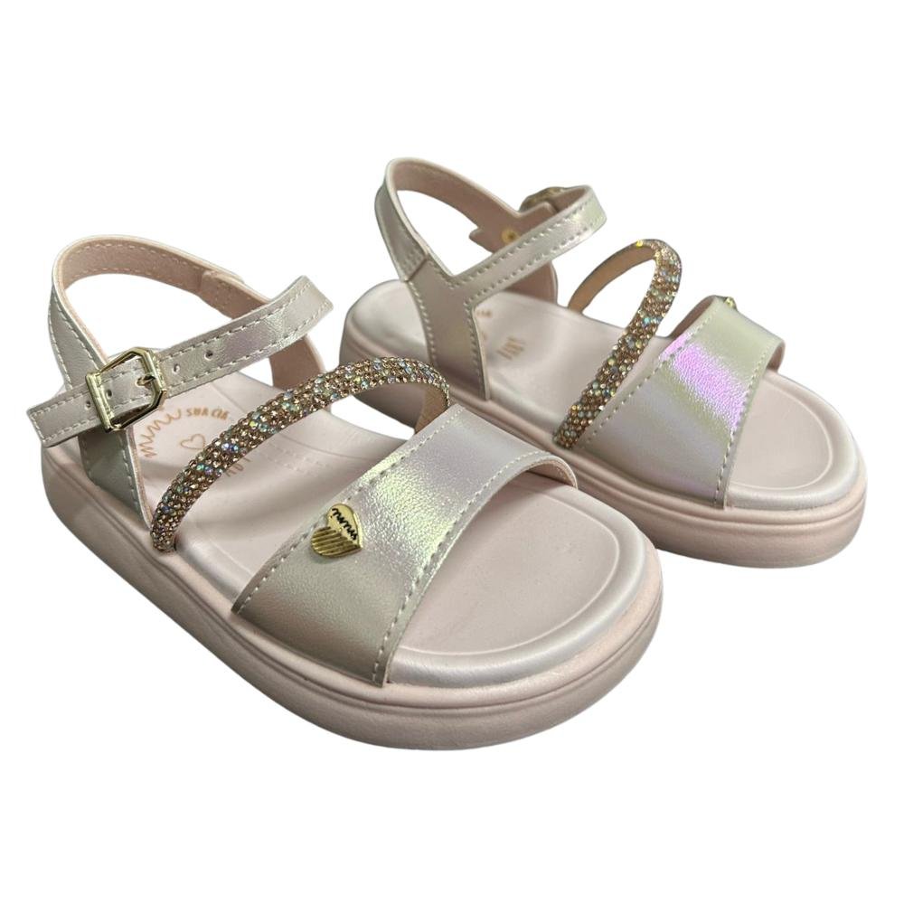 SANDÁLIA MINI SUA CIA STRASS REF:7051.00721 MENINA Bege 3