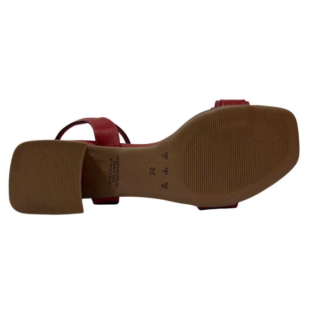 SANDÁLIA BEBECÊ SALTO MÉDIO REF:T5240-151 FEMININO Vermelho 5