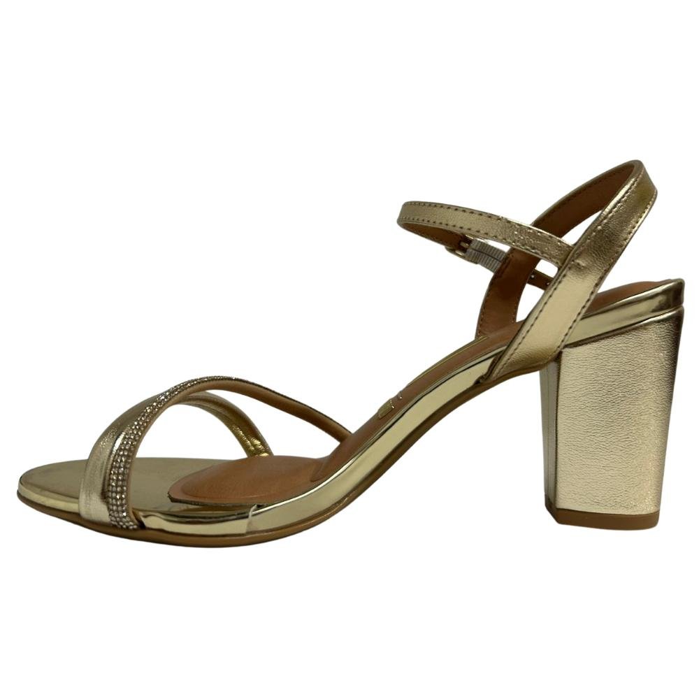 SANDÁLIA VIZZANO SALTO BLOCO REF:6262.1034 FEMININO Dourado 2