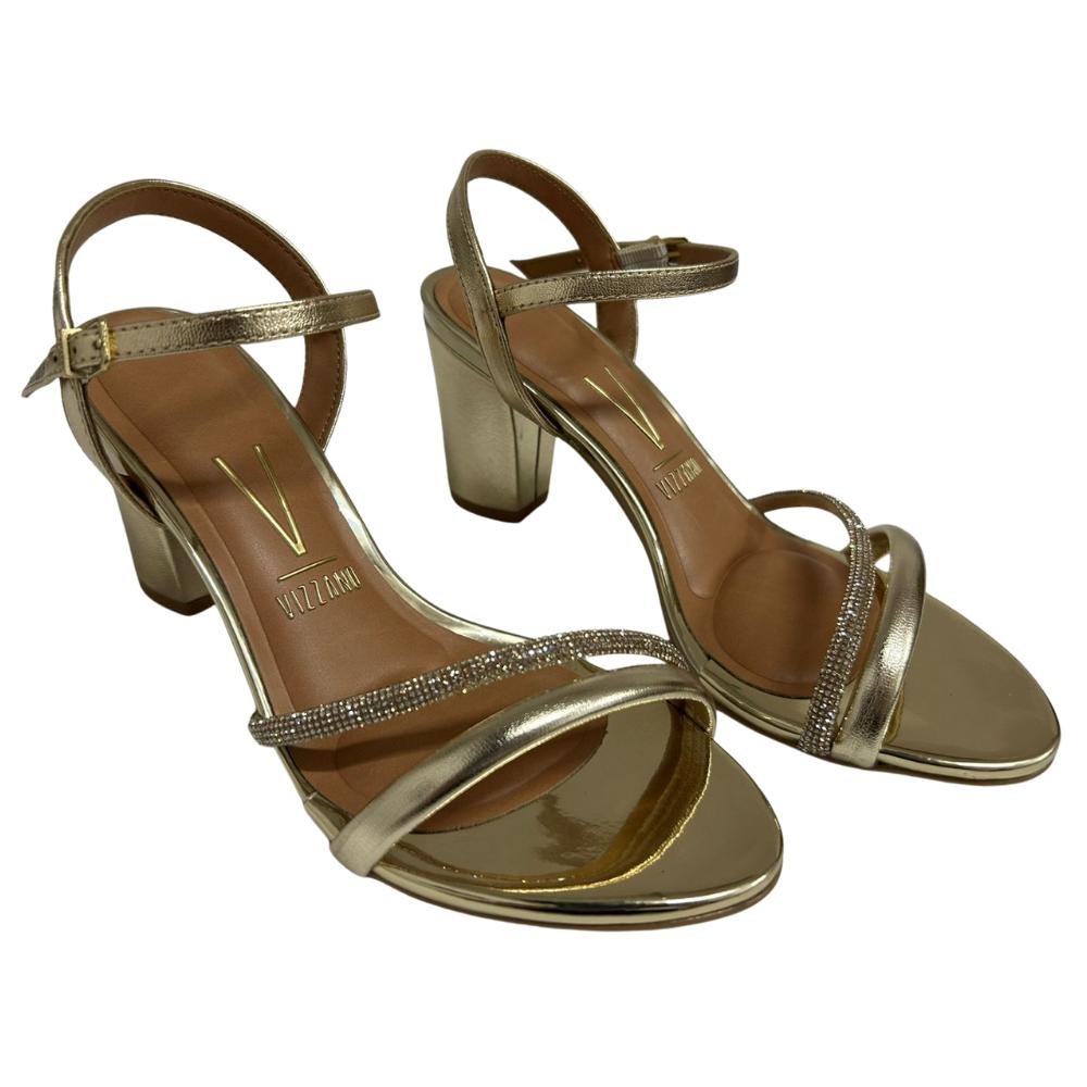 SANDÁLIA VIZZANO SALTO BLOCO REF:6262.1034 FEMININO Dourado 3