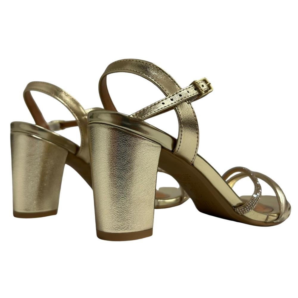 SANDÁLIA VIZZANO SALTO BLOCO REF:6262.1034 FEMININO Dourado 4