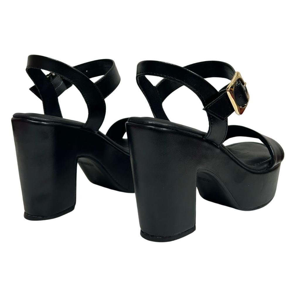 SANDÁLIA BEBECÊ SALTO MÉDIO REF:T5118-188 FEMININO Preto 4