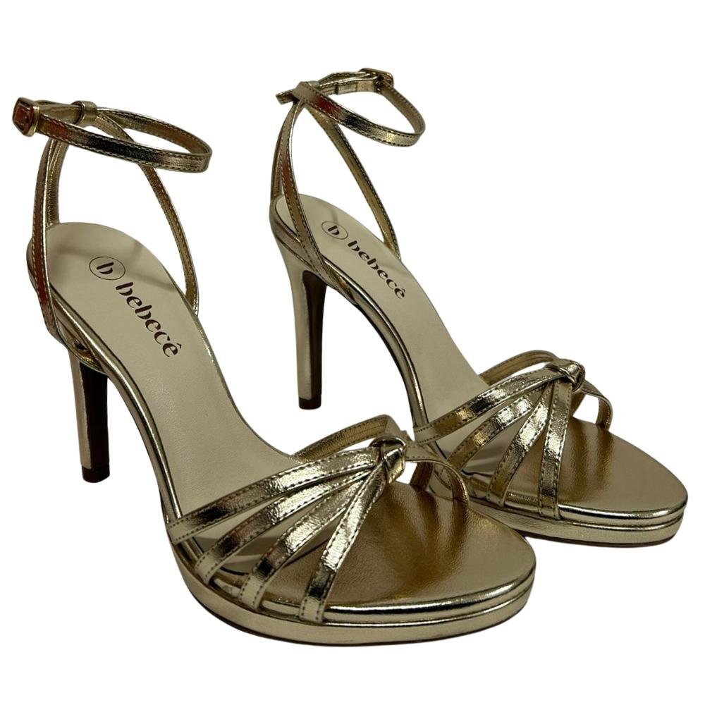 SANDÁLIA BEBECÊ SALTO FINO REF:T7821-202 FEMININO Dourado 3