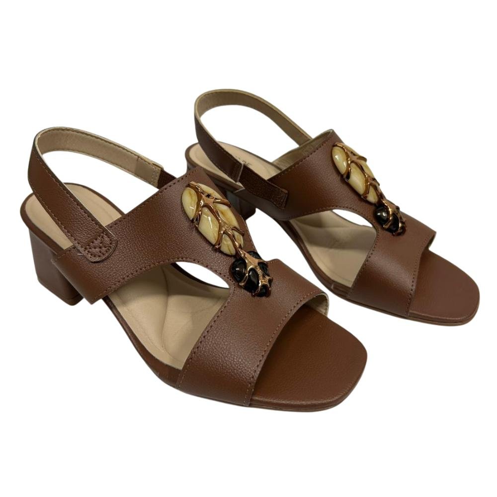 SANDÁLIA MODARE SALTO MÉDIO REF:7172.127 FEMININO Marrom 3