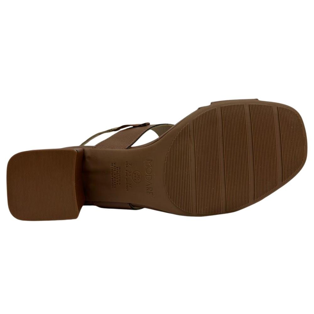 SANDÁLIA MODARE SALTO MÉDIO REF:7172.127 FEMININO Marrom 5