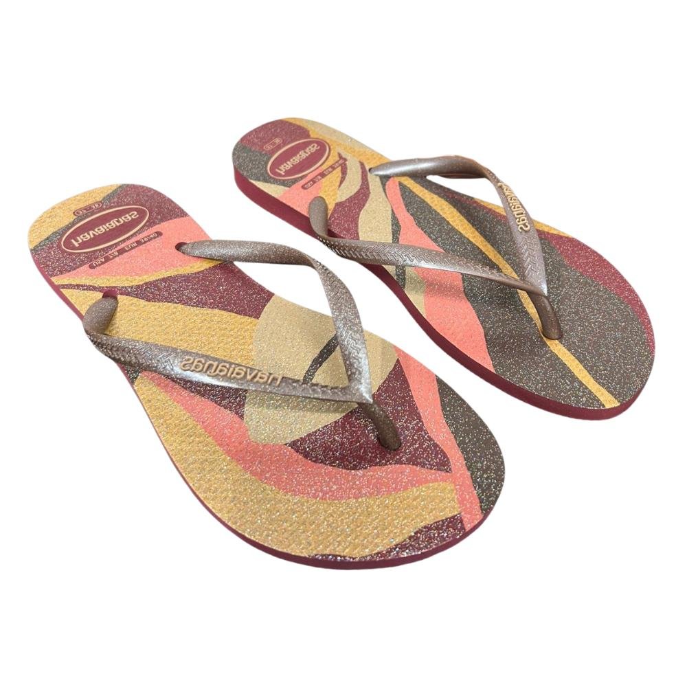 CHINELO HAVAIANAS SLIM PALETTE GLOW REF:7013249 FEMININO Marrom 3