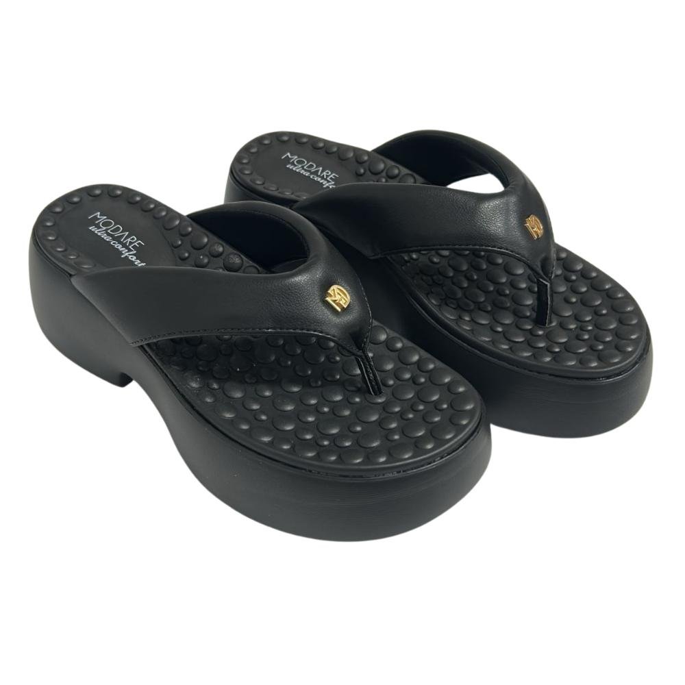 TAMANCO MODARE SALTO MÉDIO REF:7210.206 FEMININO Preto 3